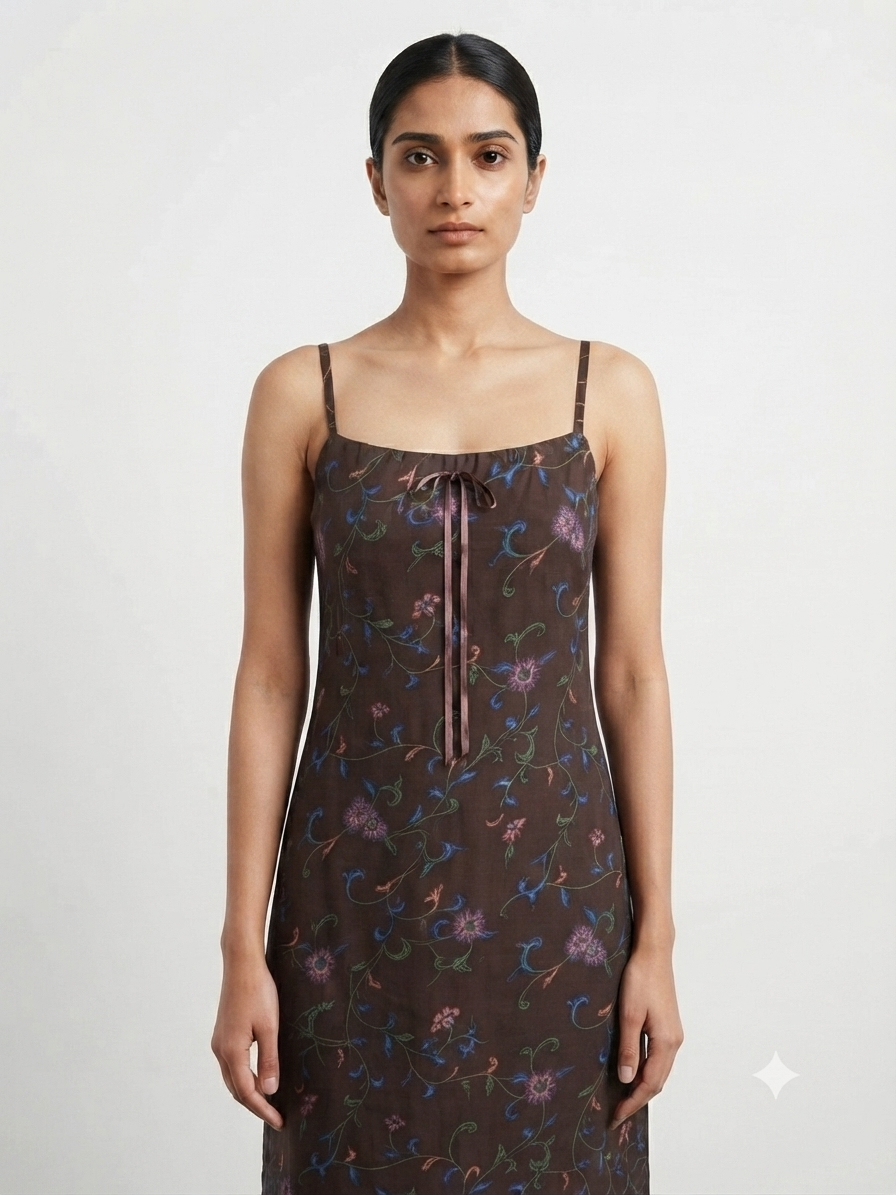 Floral Embroidered Cami Dress