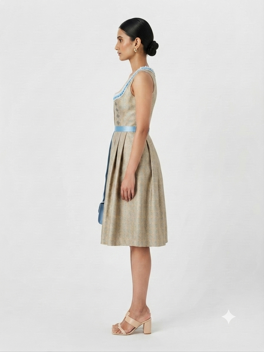 Traditional-Inspired Dirndl-Style Dress