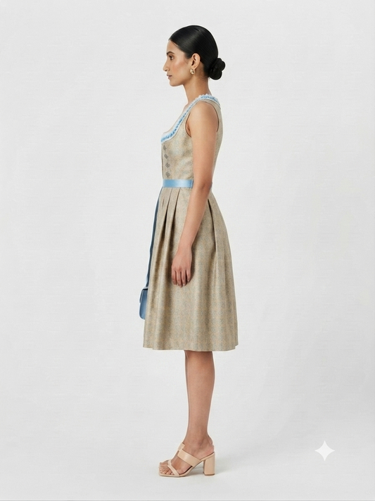 Traditional-Inspired Dirndl-Style Dress