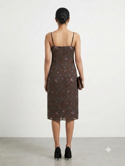 Floral Embroidered Cami Dress