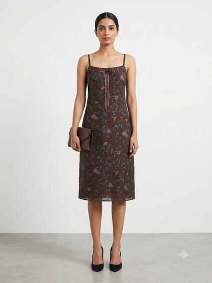 Floral Embroidered Cami Dress
