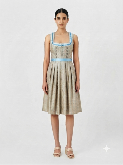 Traditional-Inspired Dirndl-Style Dress