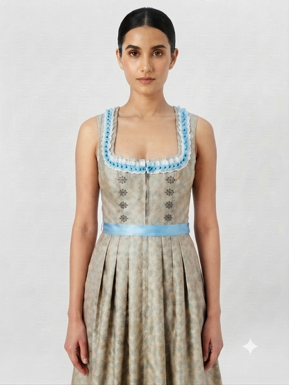 Traditional-Inspired Dirndl-Style Dress